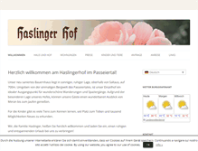 Tablet Screenshot of haslingerhof.it